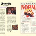 "Cherry Pie: Holy Trinity", "Cherry Pie, Twin Peaks-style", "NORMA". Rezept für Kirschtorte. Bild von Kirschtorte.