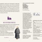 Links oben ein Zitat über biblische Prinzipien. In der Mitte "DIE BENEDIKTSREGEL" mit einer kleinen Mönchsabbildung. Rechts Verlagsgruppe.