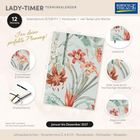 Lady-Timer Terminkalender 2027. Für deine perfekte Planung! Januar bis Dezember. Blumenthema mit Leseband und Gummiband.