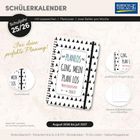 Schülerkalender 25/26, "Planlos ging mein Plan los". Flexicover, Ringbindung, August 2026 bis Juli 2027.