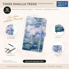 "TIMES SMALL12 TREND Terminkalender, 12 Monate, Januar bis Dezember 2027. Gummiband, Leseband, Einstecktasche, abgerundete Ecken."