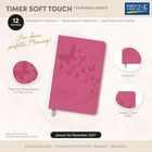 Timer Soft Touch Terminkalender, 12 Monate, Januar bis Dezember 2027, Filigrane Motivprägung, Flexicover im Lederlook.