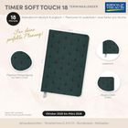 Im Design eines Kalenders sind Texte: "TIMER SOFT TOUCH 18", "Für deine perfekte Planung!", "Oktober 2026 bis März 2028".