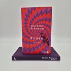 Text: "Kerstin Preiwuß Rodeo GEDICHT berlin." Buchcover mit spiralförmigem, buntem Muster in Rot und Violett.