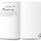 Links steht "Lasting Memories." Text lädt ein, Tickets und Fotos einzufügen. Rechts oben "My Notes", unten rechts Ticket-Symbol.