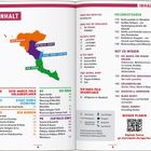 INHALT - Überschriften: Der Norden, Zentrales Korfu, Stadt Korfu (Kerkyra), Der Süden; Themen wie Erlebnistouren, Essen, Planer.