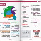 INHALT, Dein Marco Polo Urlaubsplaner, Rund um den Chiemsee, Städte am Inn. Bunter Abschnittsplan, farblich markierte Regionen.