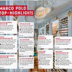 MARCO POLO TOP-HIGHLIGHTS: Eine Übersicht mit kurzen Beschreibungen von Sehenswürdigkeiten in Weimar. Hintergrund: eine prächtige Bibliothek.