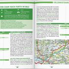 Texte: "Von Cham nach Furth im Wald", "Erlebnistouren", "Gipfel zählen am Hohenbogen". Doppelseitige Broschüre mit Karte.