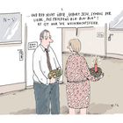 „…und red nicht über ‚Geburt Jesu, Symbol der Liebe, des Friedens...‘! Es ist nur ’ne Weihnachtsfeier.” Zwei Personen im Gespräch.