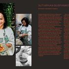 "Suthiphan Buspanikonkul, Restaurant Sansumran at Tarnslip." Links eine Frau mit Schürze, rechts beim Kochen.