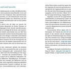 "Land und Sprache" in großen Buchstaben oben links. Text über die vietnamesische Sprache und ihre Besonderheiten. Enthält Absätze zu Dialekten, Grammatik und Wortspielen. Es gibt blaue eingefärbte Wörter und Seitenzahlen unten.