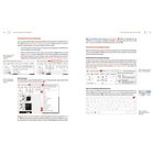 Doppelseite mit Anleitungen zur PowerPoint-Symbolleiste. Screenshots und Erklärungen zeigen Funktionen und Einstellungen.