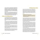 Texte: "Einfluss auf die Bildkomposition", "Mit Körperformen spielen", "Auseinandersetzung mit Linien und Formen".<br>Seitenlayout mit zweispaltigem Text und gelben Überschriften.