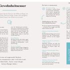 Titel: "Der Gewohnheitsesser"
Text darüber, wie Gewohnheiten das Essverhalten beeinflussen. Tipps zur Veränderung und spezielle Abnehmtipps inkludiert.