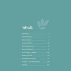 Inhalt mit Seitenzahlen: Highlights 2, Stundenpläne 4, Geburtstage 8, Ferien, Monatsübersicht, Notizen 154. Blatt-Logo.