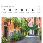 Kalender vom 7. bis 13. Juni. Foto einer charmanten Gasse mit Pflanzen im Künstlerviertel Trastevere.