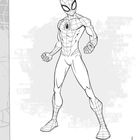 Illustration von Spider-Man und Ghost-Spider. Texte: „Peter Parker wird Spider-Man“, „Ghost-Spider ist immer verlässlich.“