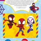 "Coole Postkarte. Danke! Ich denk an dich! Heldenstarke Grüße! Du bist spinnenstark!" Cartoon-Spider-Man-Figuren.