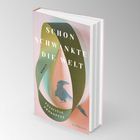 Text: "Schon schwankte die Welt", "Roman", "Felicitas Prokopetz", "eichborn". Abstraktes Design mit Vogel.