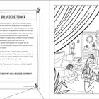 "Der Geist des Belvedere Tower" und "Welche der Personen ist nicht mit nach draußen gekommen?" Eine Gruppe macht Séance.