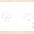 Links "Sichtvermerk", rechts "Ein Leben ohne Camping ist möglich, aber sinnlos.". Illustrationen mit Campingbus, Berge, Bäume.