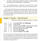 Sougia Taxi Meletis, ☎ 00 30/694/085 98 60, ✉ meletistaxisougia@gmail.com, www.sougiataxi-meletis.gr.    
Etappe 2: Sougia – Agia Roumeli  
18,8 km, ⏳ 10 Std., 🚶‍♂️ 1.400 m, 📉 1.400 m, ⛰️ 0-509 m