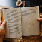 Seite 52 und 53 eines Buches. Text über Berufe, Energie und prominentes Beispiel. Herz und Sterne illustriert.