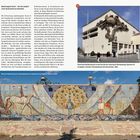 Baubezogene Kunst: Verschwinden sowjetischer Kultur. Relief und Mosaik in Aschgabat zeigen Keramikornamente und Tiermotive.