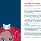 Text links in Rot: "Du siehst was, was ich nicht sehe. Was kannst du über dich erkennen, wenn du durch andere Augen blickst?"

Illustration: Rotes, lockiges Haar, Maus auf dem Kopf.