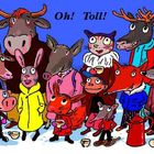 "Oh! Toll!" steht oben. Illustration von vielen bunten Tieren, die zusammenstehen und Tassen halten.