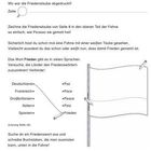 Fragen beantworten: Was fand 1949 statt? Zeichne die Friedenstaube auf die Fahne. Verknüpfe Länder mit "Frieden".