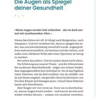 KAPITEL 1: Die Augen als Spiegel deiner Gesundheit. Zitat: "Meine Augen werden halt schlechter – das ist normal."