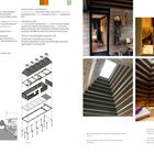 "Fakten und Beteiligte", "Zeittafel", "Konstruktion und Material", "Naturbaustoffe". Vier Fotos, ein Diagramm und ein Grundriss.