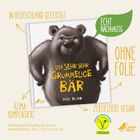 „Der sehr sehr grummelige Bär“ von Nick Bland, echtes Nachhaltigkeitssiegel, grimmiger Bär auf dem Buchcover.