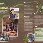 **Ein Land vor unserer Zeit**: Paläontologin gräbt Fossilien. **Bromacker**: Berühmte Fundstelle. Texte über Urzeit, Fossilien und Gräber.
