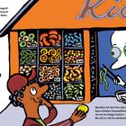 Texte: Überlegungen zum Taschengeld, Preise von Süßigkeiten (0,05 bis 0,50 Euro). Illustration eines Jungen vor einem Kiosk.