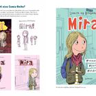 "Wie entsteht eine Comic-Reihe? Balladen om Mira, Mira, Mira. #venner #forelsket #etårimitliv Gyldendal." Illustrationen eines Mädchens.