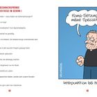 Gedankensprünge oder Risse im Gehirn I. Comic-Figur sagt: "Koma-Setzung ist meine Spezialität!!" Titel: Interpunktion bei Hooligans.