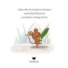 Texte: "liebevolle Geschichte in Reimen", "zauberhaft illustriert", "vermittelt wichtige Werte". Illustration: Maus mit Blatt.