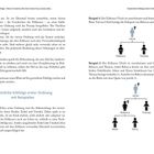 Links: „Gesetzliche Erbfolge erster Ordnung mit Beispielen“ in blau. Rechts zwei Diagramme mit Erbfolge-Szenarien.