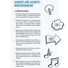 SCHRITT-FÜR-SCHRITT-DURCHFÜHRUNG. Planung von Ritualen mit Zielsetzung, Zielgruppe, Anpassung, Ideensammlung, Abstimmung.