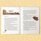 Kapitel 1. Illustration: Verschiedene Backwaren auf einem Regal. Im Hintergrund gelbes Muster aus Rosen.