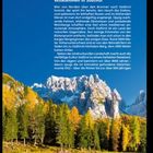 Willkommen in Südtirol. Text über Landschaft, Kultur und Geschichte Südtirols vor Alpenkulisse mit Wald und klarem Himmel.