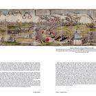 Text: "Emperor Charles V’s entrance into Munich in 1530." Darunter eine historische, farbige Illustration einer Militärszene.