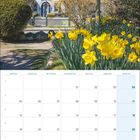 Kalender für April 2027, "SYLT...wie ich es liebe!". 

Ein reetgedecktes Haus mit gelben Narzissen im Vordergrund.