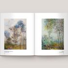 Links: „Ein Grünspecht singt in Nebelwogen“, rechts: „Erlenort“. Zwei impressionistische Baumgemälde.