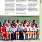 Deutschland – Niederlande 2:1. Finale in München, 7. Juli, 16 Uhr. WM 1974. Team Deutschland sitzt mit dem Pokal.