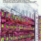 JVA „ROTER OCHSE“ Halle (Saale). Beschreibung des Gefängnisses in einem bunten, farbstarken Gemälde stilisiert.