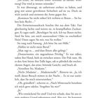 Seite mit Dialog: Eine Frau und ein Mann sprechen angespannte, teils scherzhafte Worte. Der Mann bietet Hilfe an. Unten: Zahl 8.